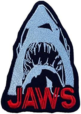 Jaws Patch bordado Ferro / Sew Badge Shark Poster Martin Brody A vingança Costume de lembrança