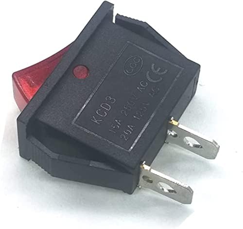 Interruptor de balancim gibolea 20pcs 50pcs 2 color kcd3 30 * 13mm spst 2pin 15a 250V Snap-in na posição