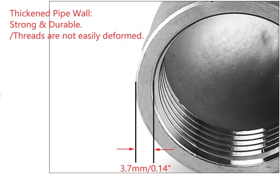 Acessórios de tubos GDfyMi, 304 cotovelo de aço inoxidável de 90 graus, cotovelo de 1/4 a 1/4 de fêmea a fêmea