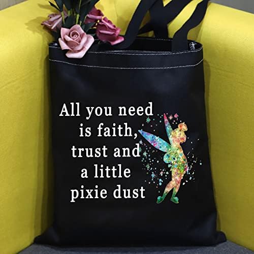 G2TUP Filme inspirado bolsa Faith Trust e Pixie Dust Fairy Travel Makeup Bag para fãs
