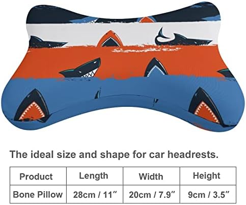 Subardo abstrato com travesseiro de pescoço de carro de listra 2 PCs Confortável Auto-Cushion Cushion