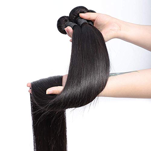 F_NOBLE Hair Brasilian Pacotes retos 8a grau Virgem não processada Longo Human Human Human Weave