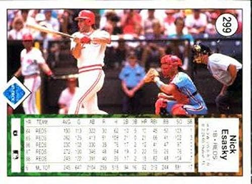 1989 Upper Deck Baseball 299 Nick Esasky Cincinnati Reds Primeiro cartão de negociação da UD MLB