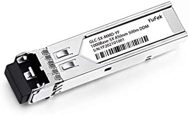 Compatível Cisco GLC-SX-MMD 1.25G Transceptor óptico SFP 1000BASE-SX, 850NM, 550M DDM 10 PACK…