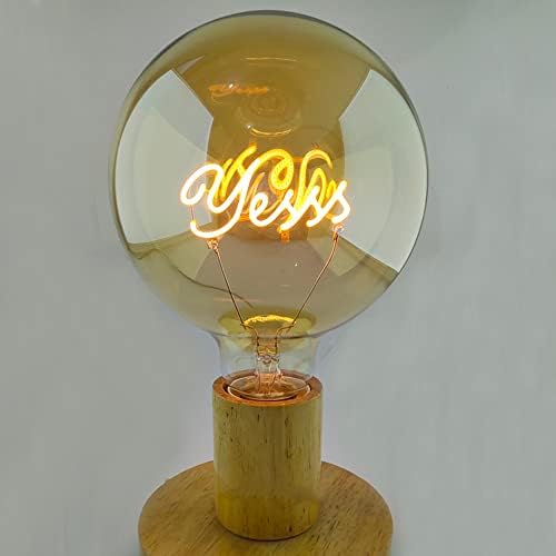 Lâmpada decorativa da lâmpada decorativa g125 letra de led de letra de letra de ledes de ledes, lâmpadas