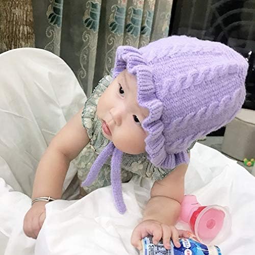 Bebê tapinha de ouvido bonnet tampa infantil criança babado chapéu piloto de bico de malha