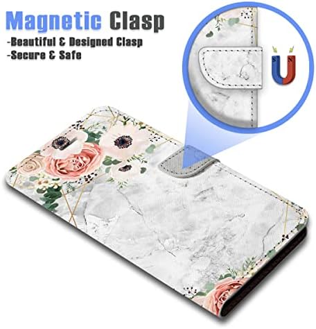Ajourtek para iPhone 11 Pro Max, Art projetado Flip Wallet Cover Case Fancy Flow