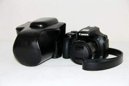 Caixa protetora de couro PU PU, bolsa para câmera digital de Canon PowerShot SX50 HS