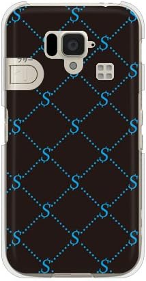 Second Skin S Monogram Black X Blue Design por ROTM/Para Smartphone simples 204SH/SoftBank SSH204-PCCL-202-Y350