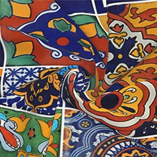 OMW2FYB Tiles mexicanos Prind Photohash Caso Square Froidcase Colorfase Fashion Linen Sofá Capa com Decoração