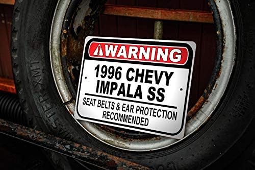 1996 96 Chevy Impala SS Belinha de segurança Recomendou placar de carro, sinal de garagem de