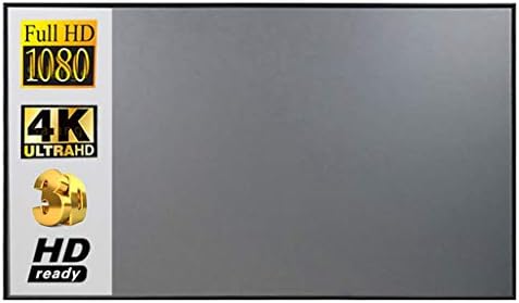 Tela do projetor FZZDP 16:10, 100 120 polegadas Tela de projeção de tecido de tecido refletivo para YG300 DLP
