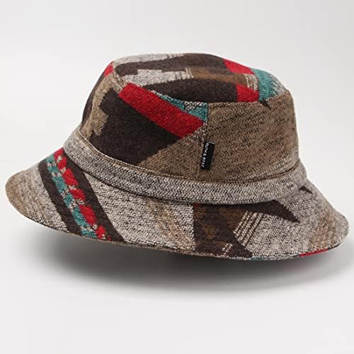 Ruth & Boaz Unissex Outdoor Wool Blend Bucket Hat Ethnic Inca Padrão