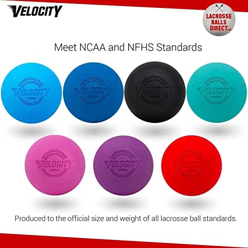 Bolas de lacrosse de velocidade - NFHS, SEI e tamanho aprovado pela faculdade - atende ao padrão