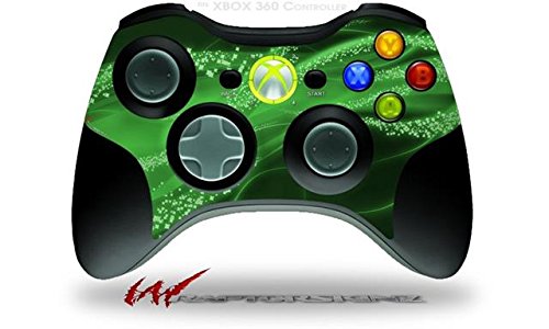 Vortex Mystic Green - Satorskinz Decalque Vinil Skin Compatível com Xbox 360 Wireless Controller
