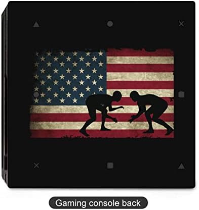 USA Flag Wrestling-1 adesivo de adesivo PVC adesivo de protetor de pele para PS4 Pro/PS4 Slim