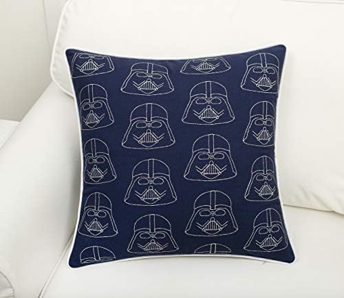 Decoração da Eurásia Darth Vader 18x18 padrão decorativo bordado com sotaque quadrado capa de travesseiro - presente de aniversário, decoração de crianças/crianças