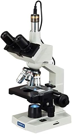 Omax 40x-2500x Laboratório Digital Trinocular Microscópio LED com câmera digital USB e estágio mecânico