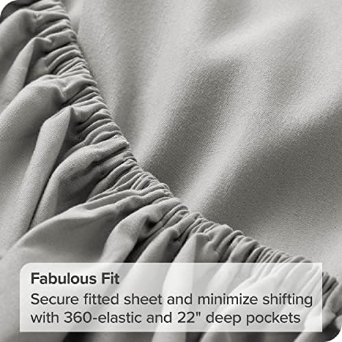 Conjunto de lençóis queen -size em casa - 22 bolsões profundos - Luxury 1800 Ultra -Soft Microfiber