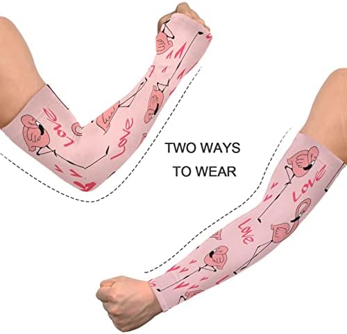 Xigua Belas mangas de braço flamingo para homens, resfriando as mangas do sol da proteção UV