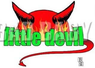Little Devil Shorve Manga Baby Bodysuit, algodão