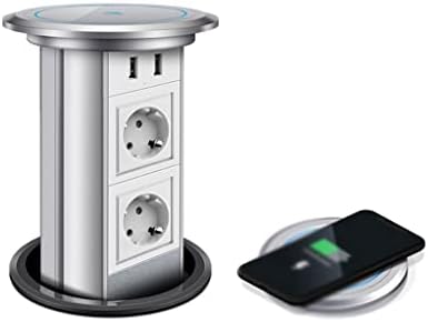 Zlxdp Kitchen bancada retrátil outlet de elevação elétrica Painel Auto -Up com carregamento USB e sem fio