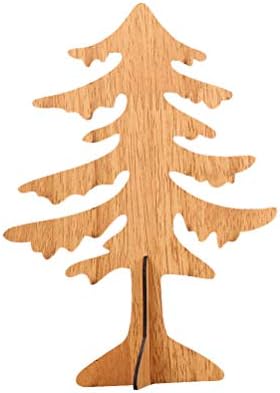 PretyZoom Mini Desktop Cross Xmas Tree de madeira DIY Árvore de Natal Casa Trepa de Natal para Festas de Ornamento