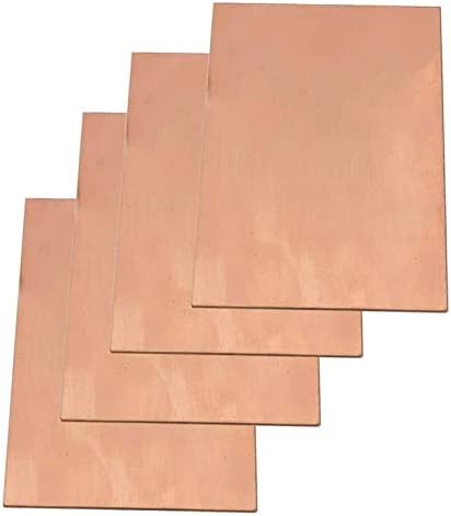 Placa de cobre de cobre de folha de cobre de metal com folha de cobre de metal de metal t2 folha de metal folha de cobre resfriamento materiais industriais 55 * 100 * 1mm de placa de latão