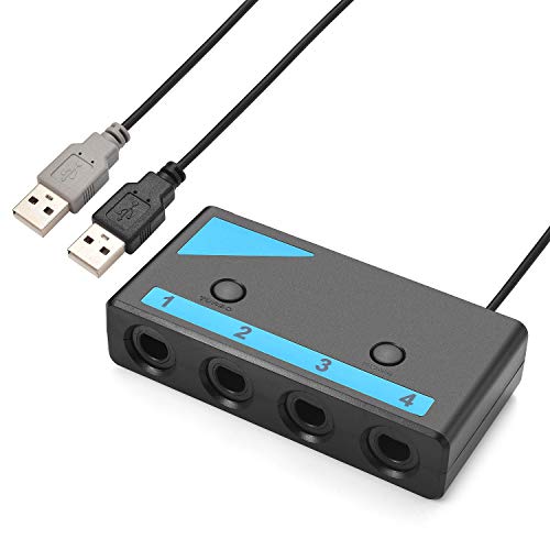 Adaptador Aovavo para o controlador GameCube, Switch GameCube Adapter Compatível com Wii U, Switch PC