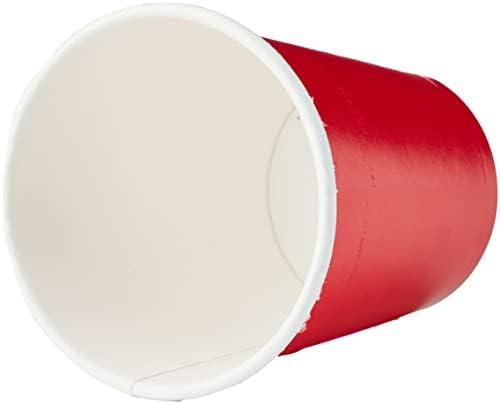 Indústrias únicas xícaras de papel sólidas, 9 onças, Ruby Red