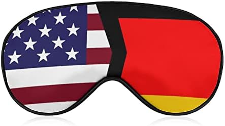 Os Estados Unidos e a Alemanha bandeiras de máscara de olho engraçada do sono