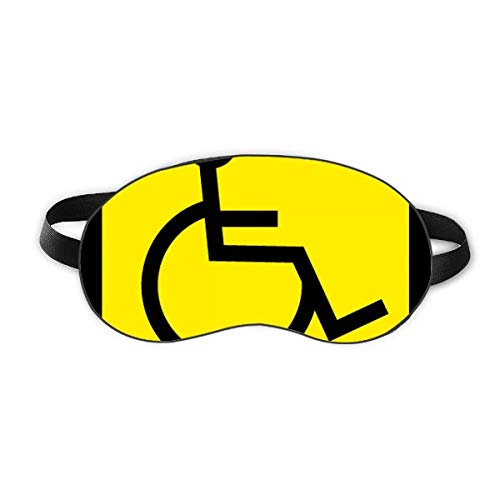 Aviso Símbolo amarelo preto negro pessoa deficientes quadrado sono escudo macia