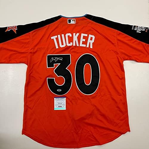 Kyle Tucker assinou Jersey PSA/DNA compatível com a equipe de Houston Astros compatível com os EUA