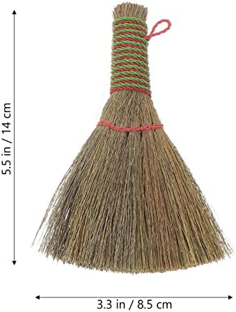 Ganazono 2pcs Bata Pequeno Broom de Broom de Broom Faixa de Cleange com alças embrulhadas de fios para
