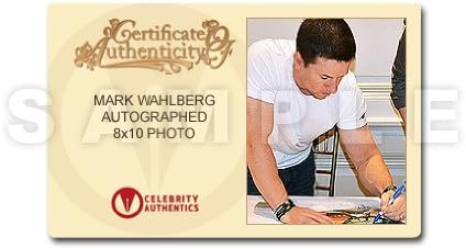 Mark Wahlberg autografou 8x10 Rock Star Slide Photo
