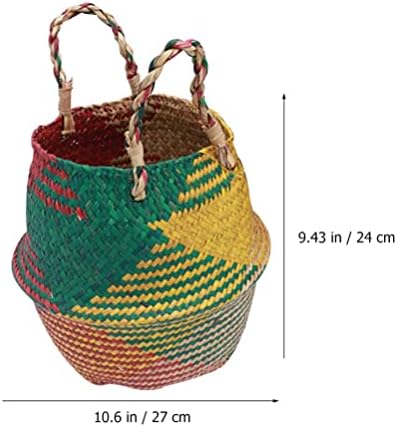 Zerodeko cesto de vime cesto cesto de bebê cesto de berçário com handles cesta organizadora cesto