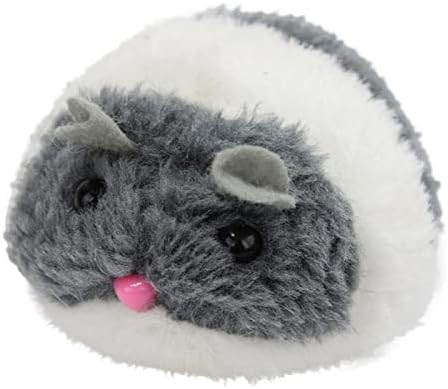 Koqwez33 Plush Mouse Clockwork Toy Bite Cat provocando boneca interativa Pet Grey leve