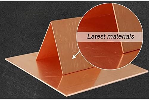 Placa de folha de cobre 1PCS, a espessura das placas de cobre processável é de 1 mm, o teor de placa de