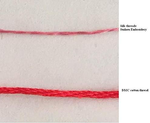 Selcraft 8 Skeinsnatural Mulberry Silk Borderys Threads Floss 40m por novelo 27 40m por skein