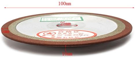 1pcs 4 One lateral cônico Roda de moagem de diamante de resina simples 150 Arbor de grão 0,98 （25mm）