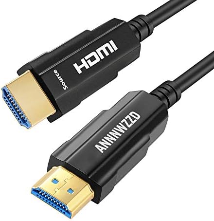 Cabo HDMI de fibra de fibra Linkinperk 4K 60Hz, Fiber HDMI Cable 2.0 suporta adequado para TV