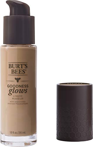 Burt's Bees Goodness brilha maquiagem líquida, amêndoa bege - 1,0 onça