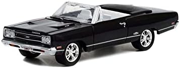 1969 Plymouth GTX 440 conversível, preto - Greenlight 37250D/48 - 1/64 Diecast Model Model Toy Car