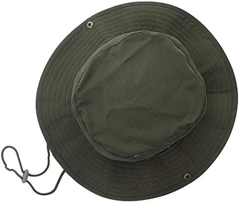 Toptie Custom Boonie Bucket Sun Hat Summer Visor de pesca ao ar livre com tira de queixo e encaixe lados