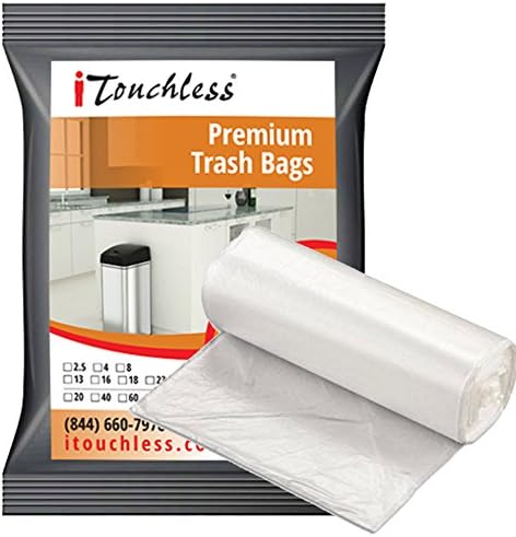 Sacos de lixo pequenos/médios sem Itouch, se encaixam em latas de lixo de 2 a 6 galões, para composto