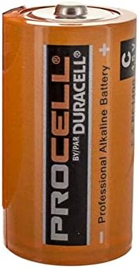 Baterias Duracell Procell, alcalina não-acardável, 1,5 V, C Durpc1400