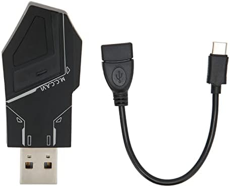 Adaptador de controle sem fio preto o adaptador USB de baixa latência durável para PC