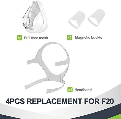 Almofada média de reposição com capacete para F20 - Almofada e alça de alça com clipes de desconexão