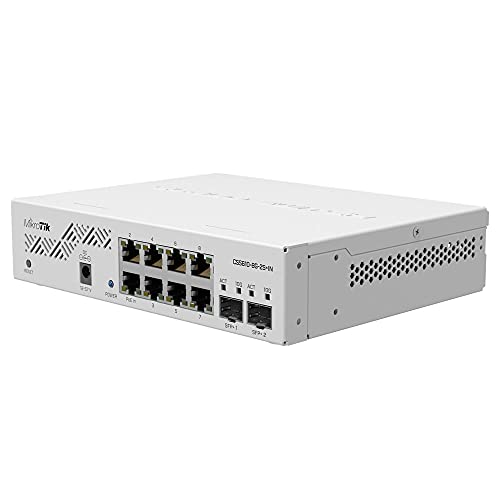 MIKROTIK CSS610-8G-2S+ NO NOUG SMART SWITCH 8X Gigabit Ethernet Portas 2x SFP+ portas para fibra de 10g