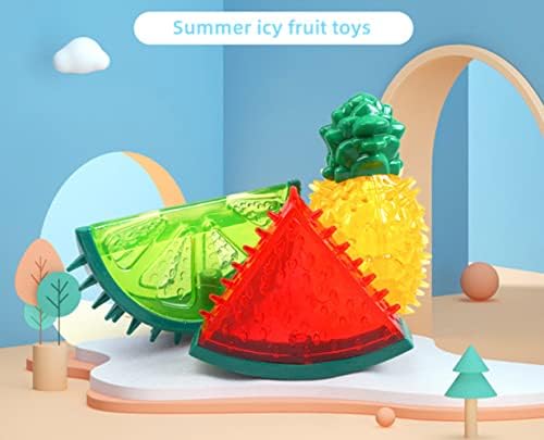 Mahim Summer Summer resfriamento em forma de frutas Toys de mastigar brinquedos de cachorro ao ar livre brinquedos